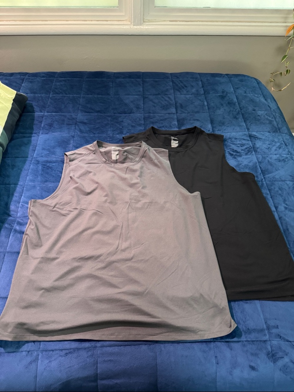 all in motion Men's Tank Top Duo - Gray and Black
